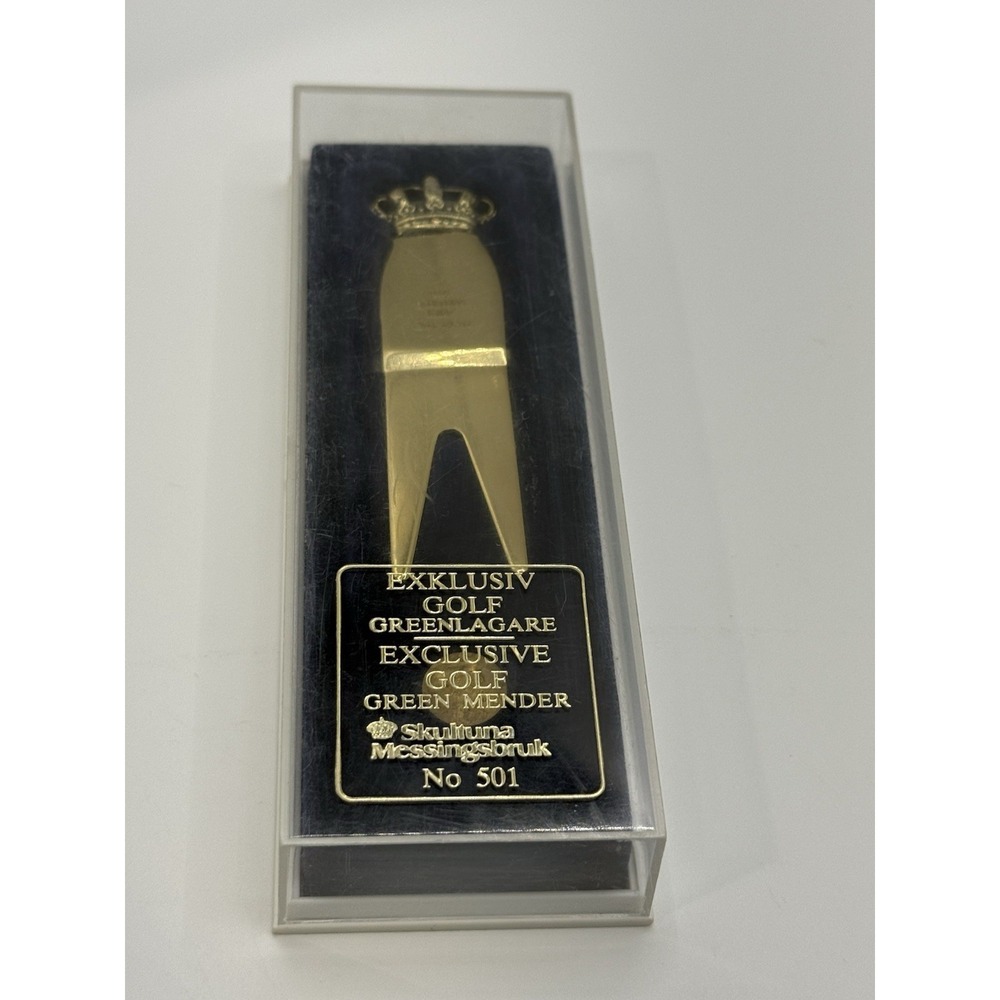 Skultuna Messingsbruk No.501 Crown Golf Greenlagare Green Mender Sweden Brass